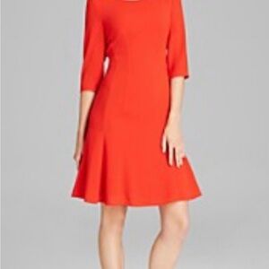 Boss Vibrant Red Midi Dress